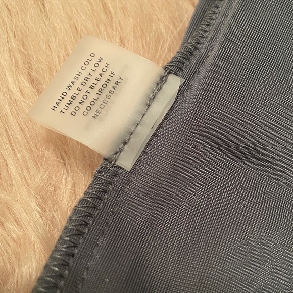 SUGAR + LIPS blueish grey metallic pleated skirt - Picture 3 of 4